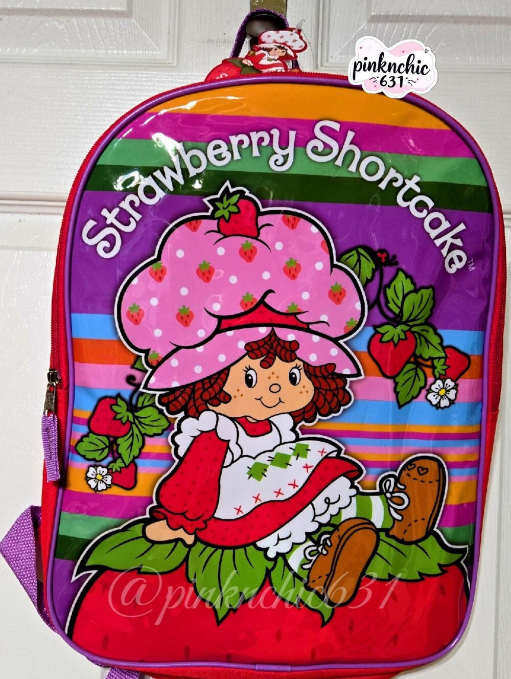Strawberry Shortcake Retro Rainbow Backpack Back To School